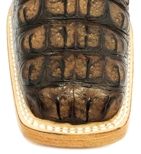 Bota Texana de Couro de Jacaré Marrom Limited Edition | Linha Premium | Reizinho Botas