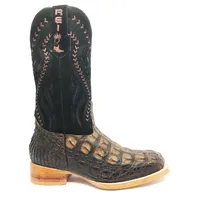 Bota Texana em Couro de Jacaré Marrom Café | Limited Edition Reizinho - imagem 3