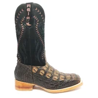 Bota Texana em Couro de Jacaré Marrom Café | Limited Edition Reizinho - imagem 6