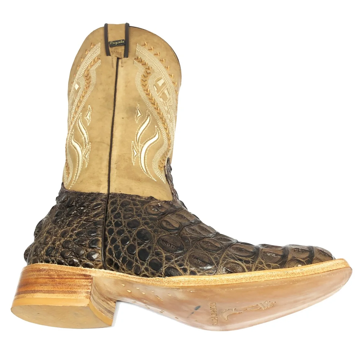 Bota Texana em Couro de Jacaré Tabaco | Limited Edition Reizinho Premium