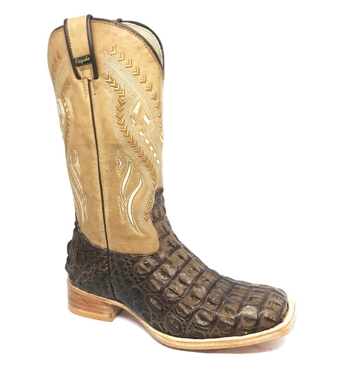 Bota Texana de Couro de Jacaré Tabaco Limited Edition | Linha Premium | Reizinho Botas