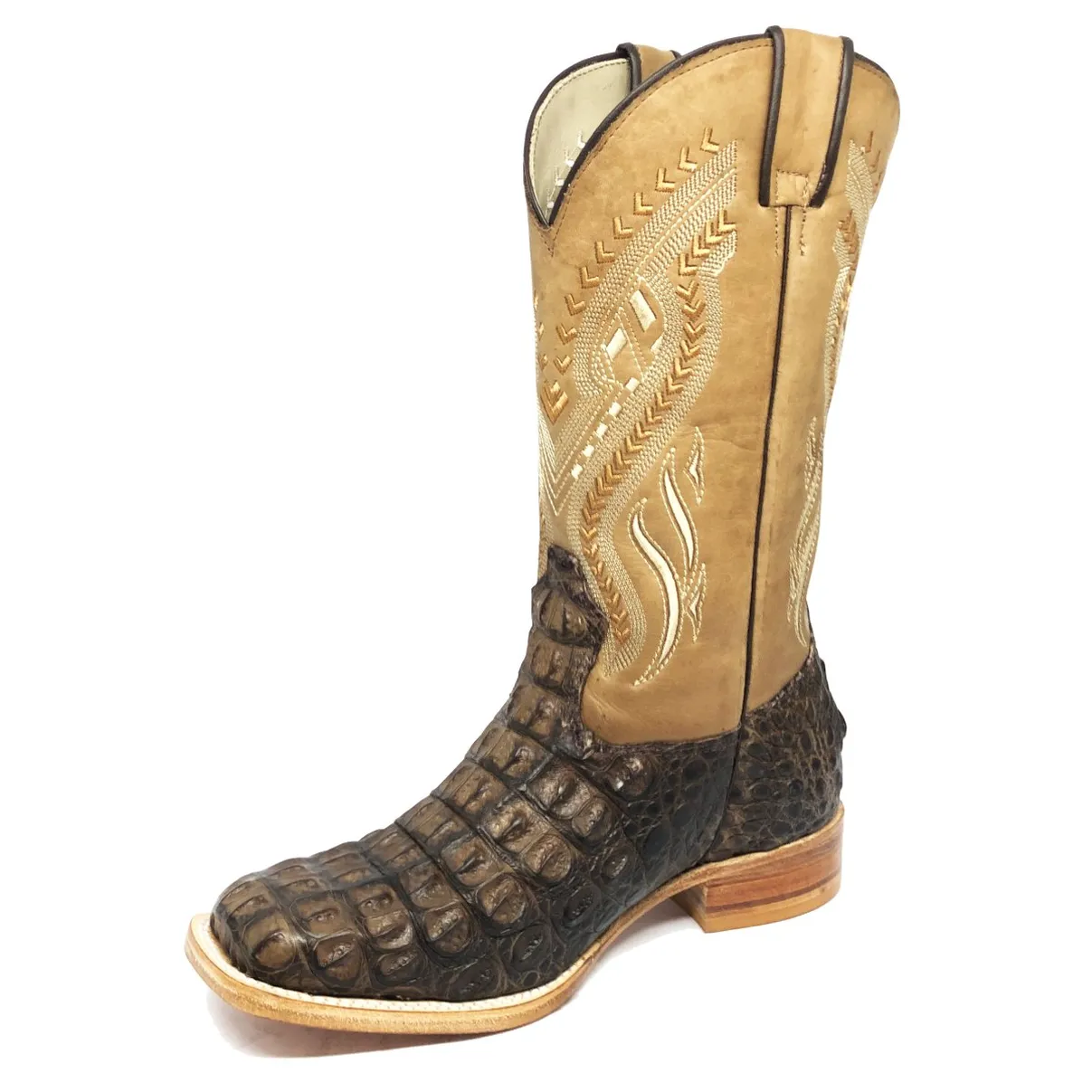 Bota Texana em Couro de Jacaré Tabaco | Limited Edition Reizinho Premium