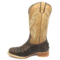 Bota Texana em Couro de Jacaré Tabaco | Limited Edition Reizinho Premium - imagem 6