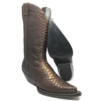 Bota Texana em Couro de Python Golden Brown FULL | Limited Reizinho - imagem 1