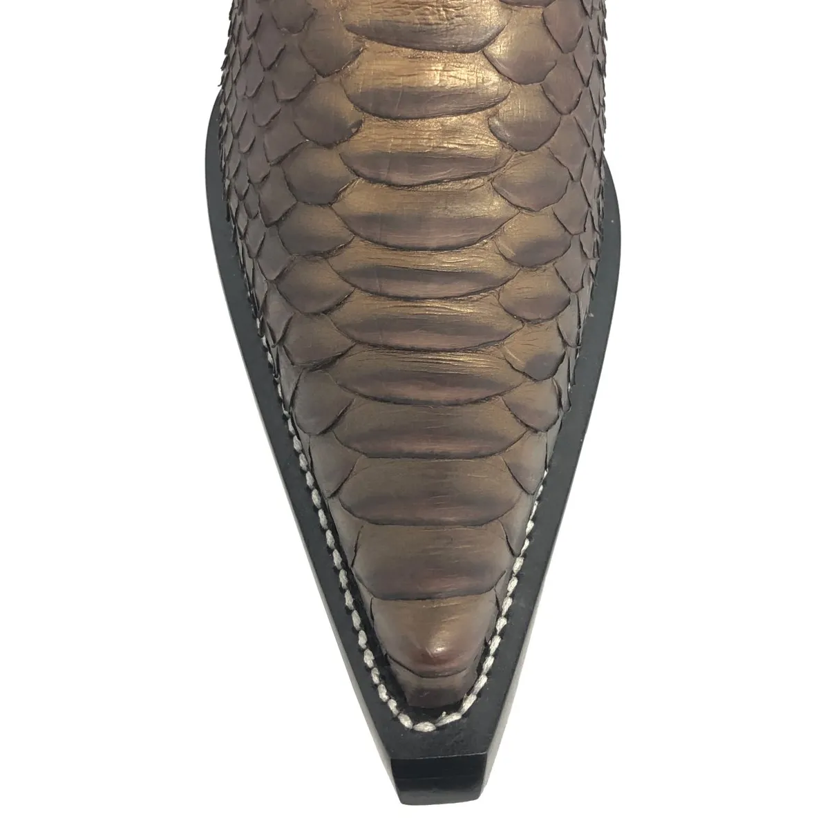 Bota Texana em Couro de Python Golden Brown FULL | Limited Reizinho