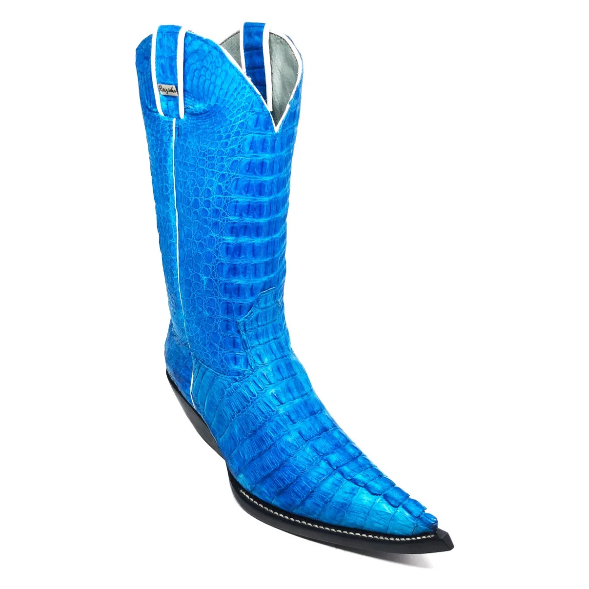 Bota Texana FULL em Couro de Jacaré Blue | Limited Edition Reizinho