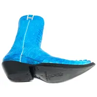Bota Texana FULL em Couro de Jacaré Blue | Limited Edition Reizinho - imagem 2