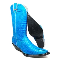 Bota Texana FULL em Couro de Jacaré Blue | Limited Edition Reizinho - imagem 1