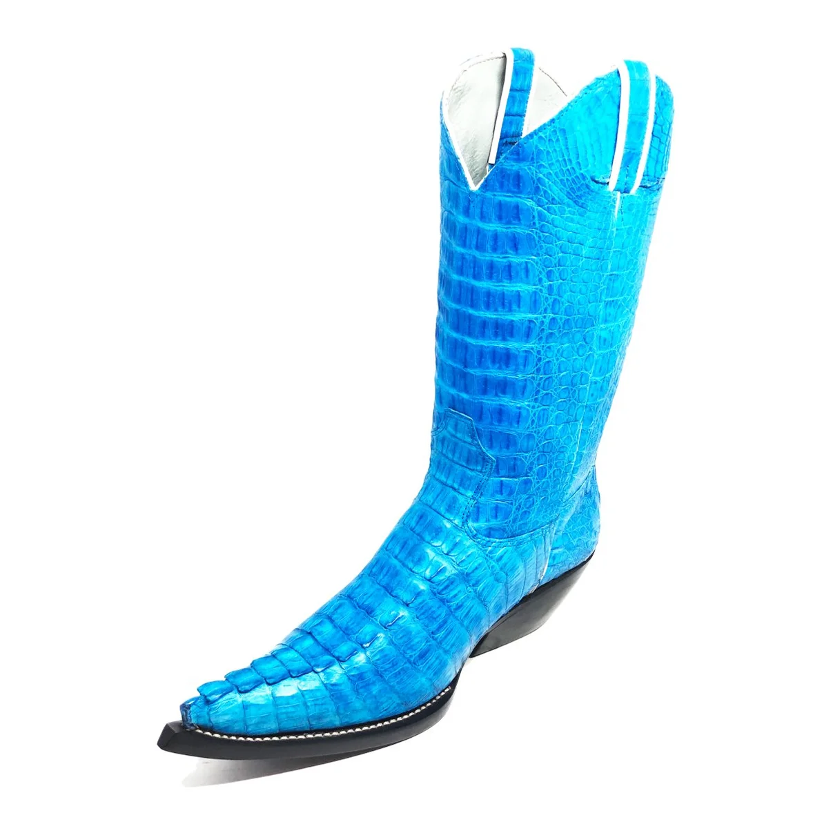 Bota Texana FULL em Couro de Jacaré Blue | Limited Edition Reizinho