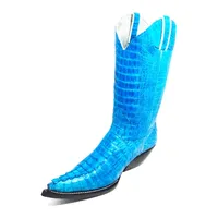 Bota Texana FULL em Couro de Jacaré Blue | Limited Edition Reizinho - imagem 6