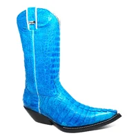Bota Texana FULL em Couro de Jacaré Blue | Limited Edition Reizinho - imagem 6