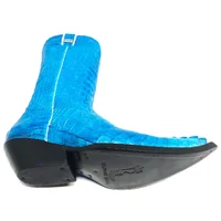 Bota Texana FULL em Couro de Jacaré Blue | Limited Edition Reizinho - imagem 3