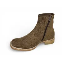 Bota Texana Reizinho Premium de Couro Legítimo de Bisão Black Cognac Marinho - Cano Curto Zíper, Bico Quadrado - Solado de Couro Artesanal - imagem 7