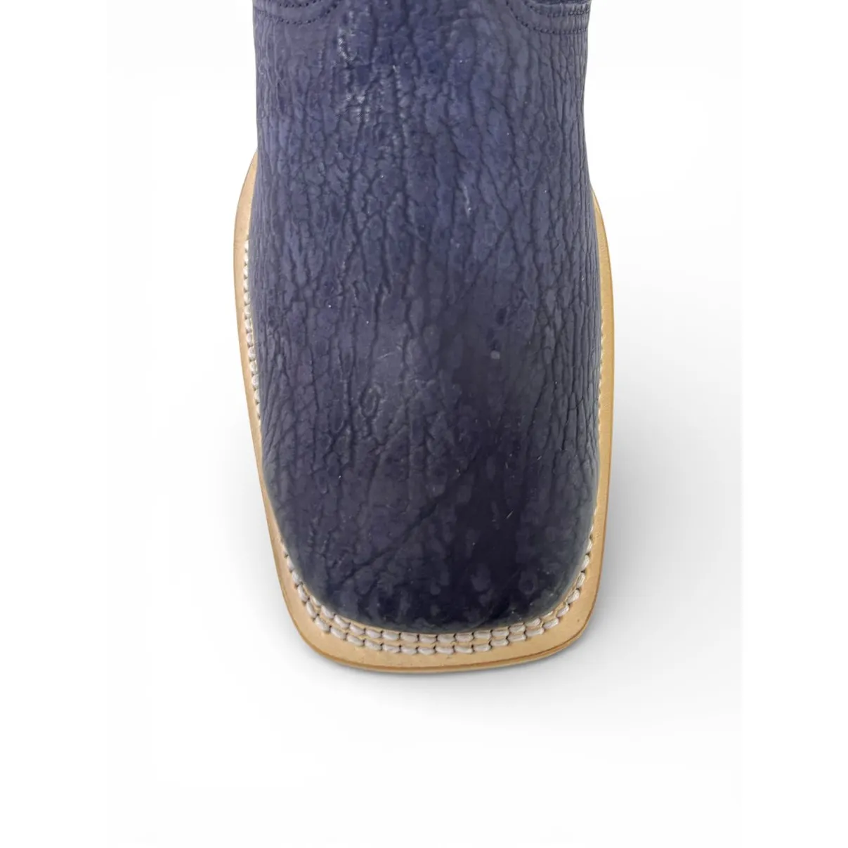 Bota Texana Reizinho Premium de Couro Legítimo de Lobo Marinho Preto Fosco - Cano Curto Zíper, Bico Quadrado - Solado de Couro Artesanal Injetado | Reizinho Botas