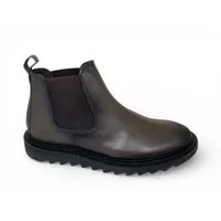 Bota Casual Grécia de Couro Bovino Marrom Café - Cano Curto Elástico, Bico Redondo | Reizinho Botas - imagem 3