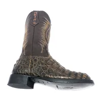 Bota Reizinho Premium Couro De Jacaré Marrom Limited Edition - Cano Alto, Bico Redondo, Solado De Couro Artesanal - imagem 5