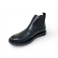 Bota Casual Grécia de Couro Bovino Preto - Cano Curto Elástico, Bico Redondo | Reizinho Botas - imagem 2