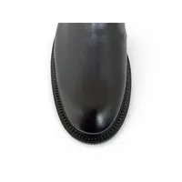 Bota Casual Grécia de Couro Bovino Preto - Cano Curto Elástico, Bico Redondo | Reizinho Botas - imagem 5