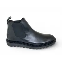 Bota Casual Grécia de Couro Bovino Preto - Cano Curto Elástico, Bico Redondo | Reizinho Botas - imagem 3