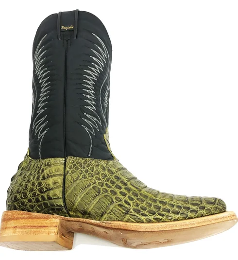 Bota Texana de Couro de Jacaré Marrom | Reizinho Botas