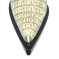 Bota Reizinho Premium Couro De Jacaré Ice Storm Limited Edition - Cano Alto, Bico Fino, Solado Couro Artesanal - imagem 5