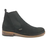 Bota Casual De Couro Bovino Bufalada Preta - Cano Curto, Bico Redondo, SOLADO DE COURO ARTESANAL - imagem 5
