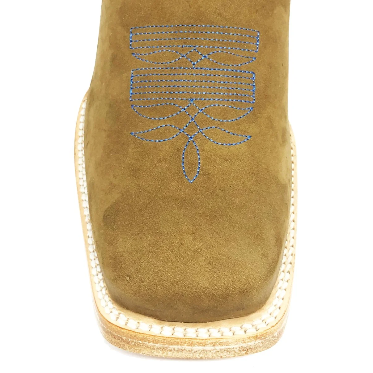 Bota Reizinho Premium De Couro Bovino Bufalada Marfim Limited Edition - Cano Médio, Bico Quadrado, Solado Couro Artesana