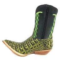 Bota Infantil De Couro De Jacaré Darkness Green Limited Edition - imagem 6