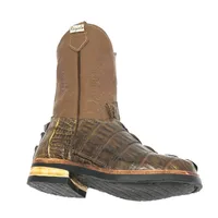 Bota Infantil de Couro de Jacaré Tabaco Rabo - imagem 3