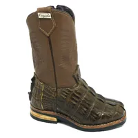 Bota Infantil de Couro de Jacaré Tabaco Rabo - imagem 5