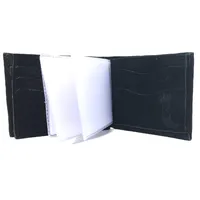 Carteira Compact De Couro Bovino Legítimo Bufalada Preta - imagem 3