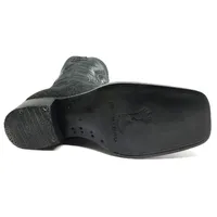 Bota Reizinho Premium Couro De Arraia Preta Limited Edition - Cano Alto, Bico Quadrado, Solado De Couro Artesanal - imagem 10