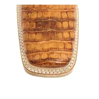 Bota Reizinho Premium Couro De Jacaré Havana Limited Edition - Cano Alto, Bico Quadrado, Solado De Couro Artesanal - imagem 4