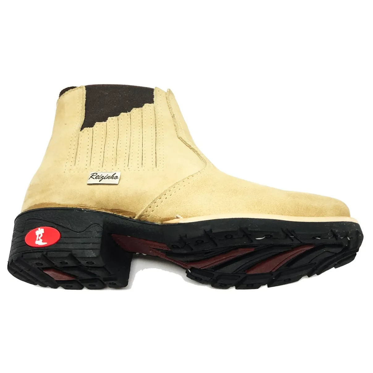 Bota Infantil Bufalada Marfim - Cano Curto, Bico Quadrado, Solado Flex Comfort