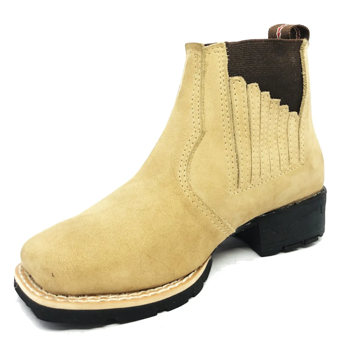 Bota Infantil Bufalada Marfim - Cano Curto, Bico Quadrado, Solado Flex Comfort