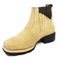 Bota Infantil Bufalada Marfim - Cano Curto, Bico Quadrado, Solado Flex Comfort - imagem 5