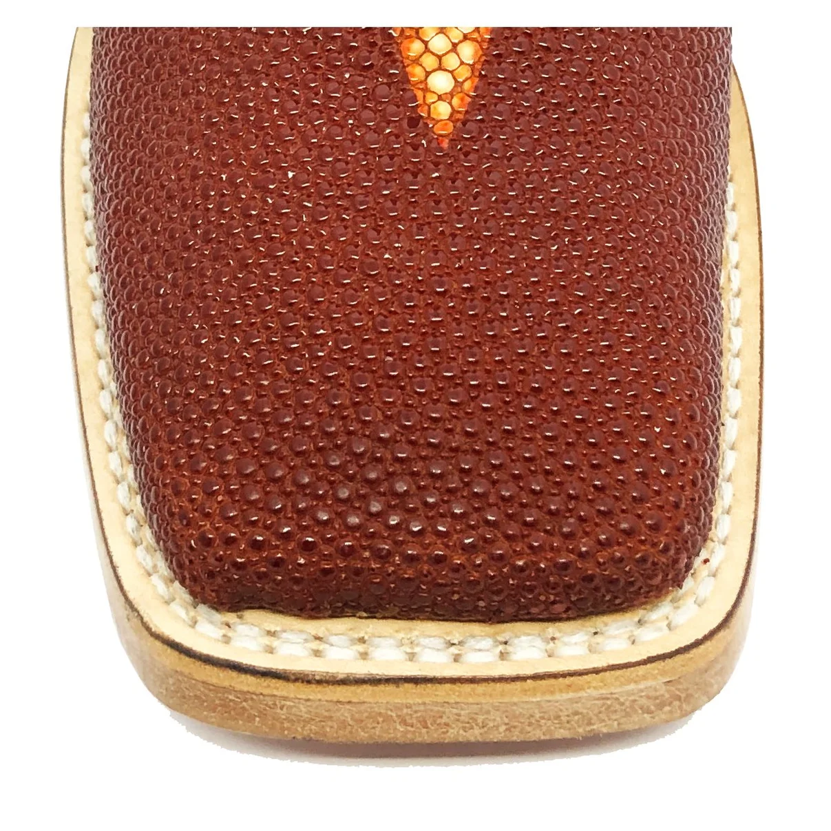 Bota Reizinho Premium Couro De Arraia Evok Limited Edition - Cano Alto, Bico Quadrado, Solado De Couro Artesanal