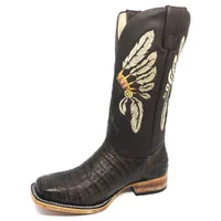 Bota Texana em Couro de Jacaré Marrom | Reizinho Premium - imagem 5