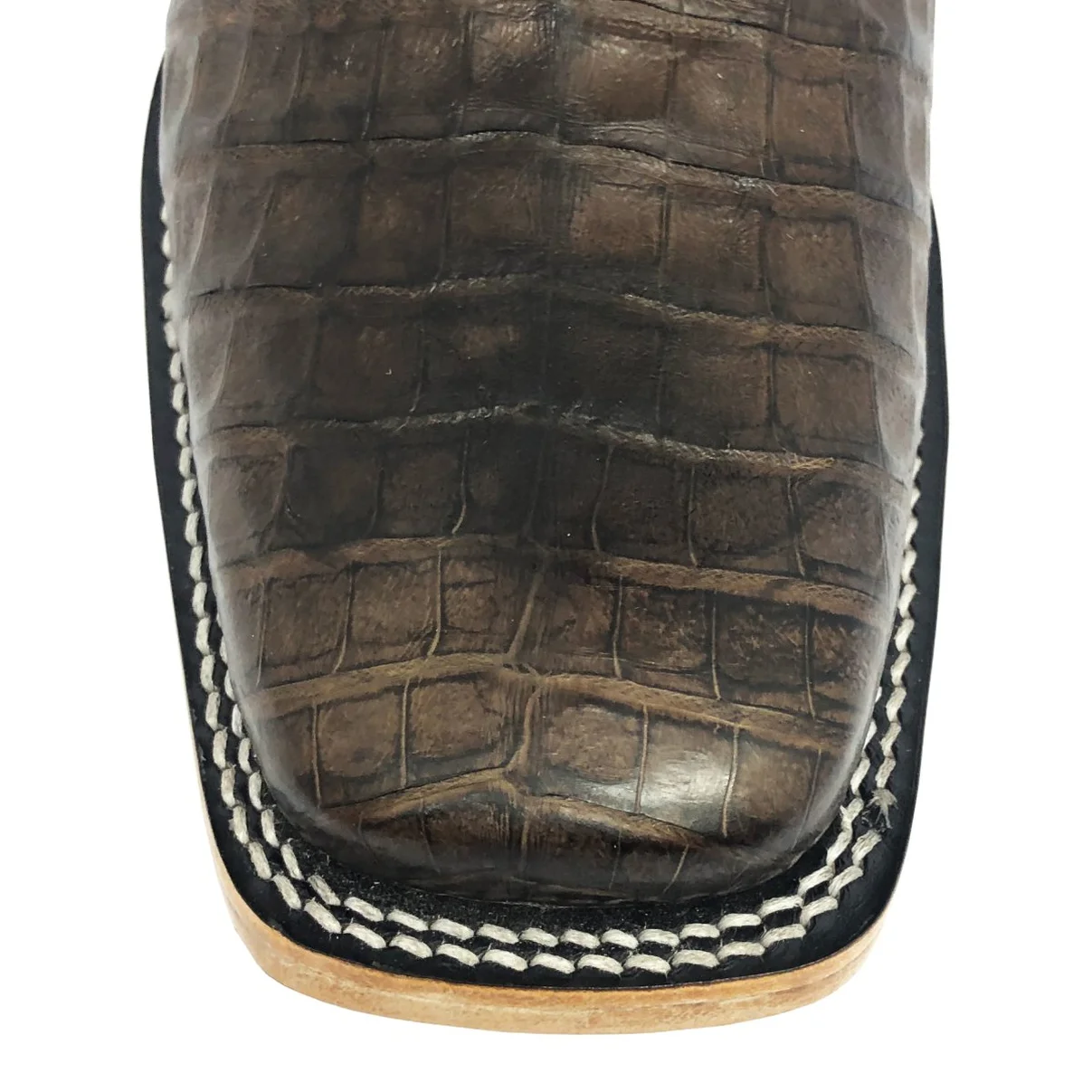 Bota Texana em Couro de Jacaré Marrom | Reizinho Premium