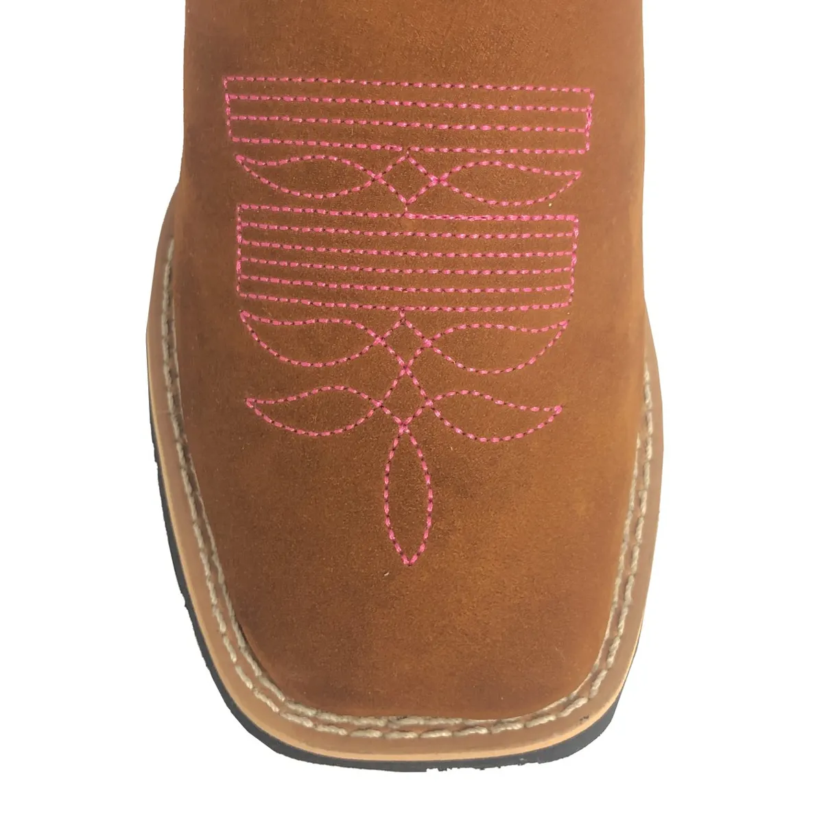 Bota Infantil Bufalada Caramelo - Cano Alto, Bico Quadrado, Solado Flex Comfort