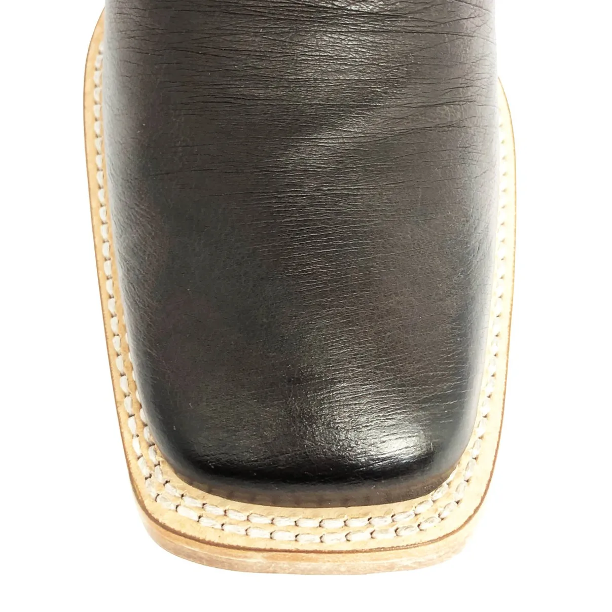 Bota De Couro De Barriga De Avestruz Marrom Café - Cano Alto, Bico Quadrado, Solado De Couro Artesanal