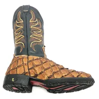 Bota de Pirarucu Dry Leaf - Cano Alto, Bico Quadrado, Solado Flex Comfort - imagem 3