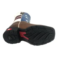 Bota Infantil de Couro Bovino Marrom - Cano Alto, Bico Quadrado, Solado Flex Comfort - imagem 3