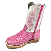 BOTA INFANTIL DE COURO DE JACARÉ SILVER PINK LIMITED EDITION - imagem 5