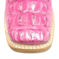 BOTA INFANTIL DE COURO DE JACARÉ SILVER PINK LIMITED EDITION - imagem 4