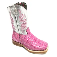 BOTA INFANTIL DE COURO DE JACARÉ SILVER PINK LIMITED EDITION - imagem 6