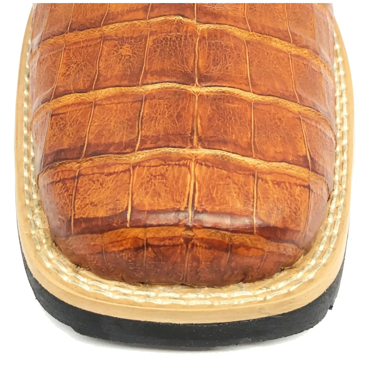 Bota Infantil de Jacaré Havana Escuro