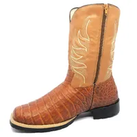 Bota Infantil de Jacaré Havana Escuro - imagem 2