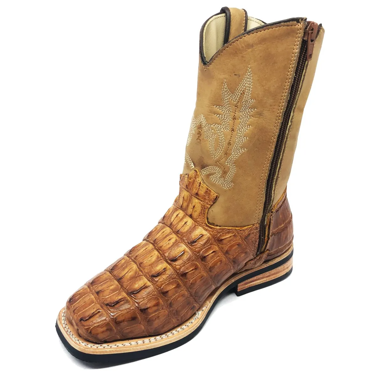 BOTA INFANTIL DE JACARÉ HAVANA RABO