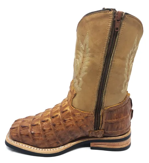 BOTA INFANTIL DE JACARÉ HAVANA RABO